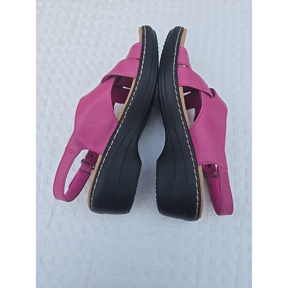Clarks Collection Merliah Echo Womens Slingback Sandals Mauve Leather Sz 8.5 - Picture 7 of 9